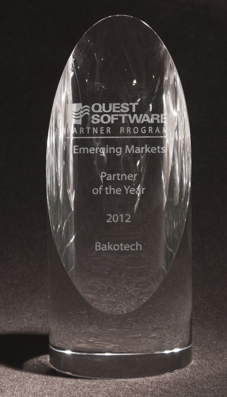 2012 Emerging Markets Partner Award from Quest Software